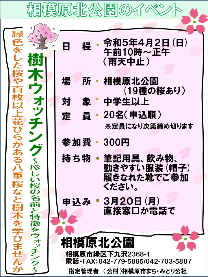 北公園ポスター（公園樹木ウォッチング.jpg